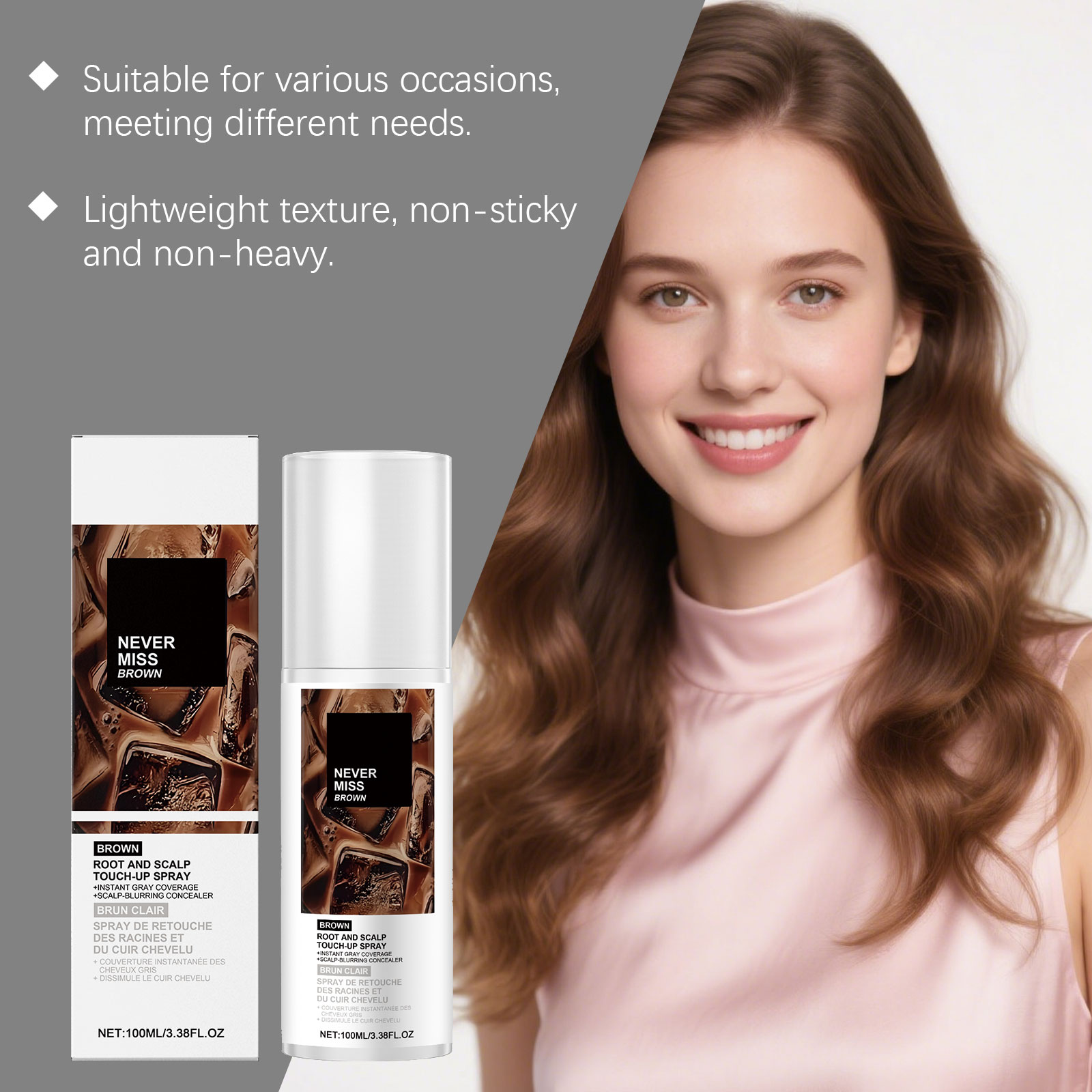 Brown Root Touch Up Spray, Gen - Hair Spray Color recension och pris