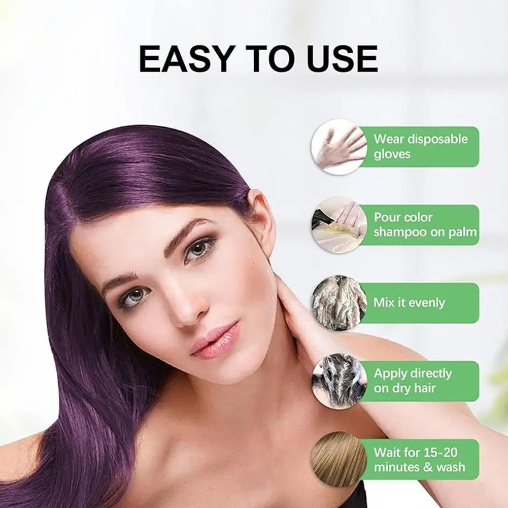 Hair Dye Coloring Shampoo 3 in - Hair Spray Color recension och pris