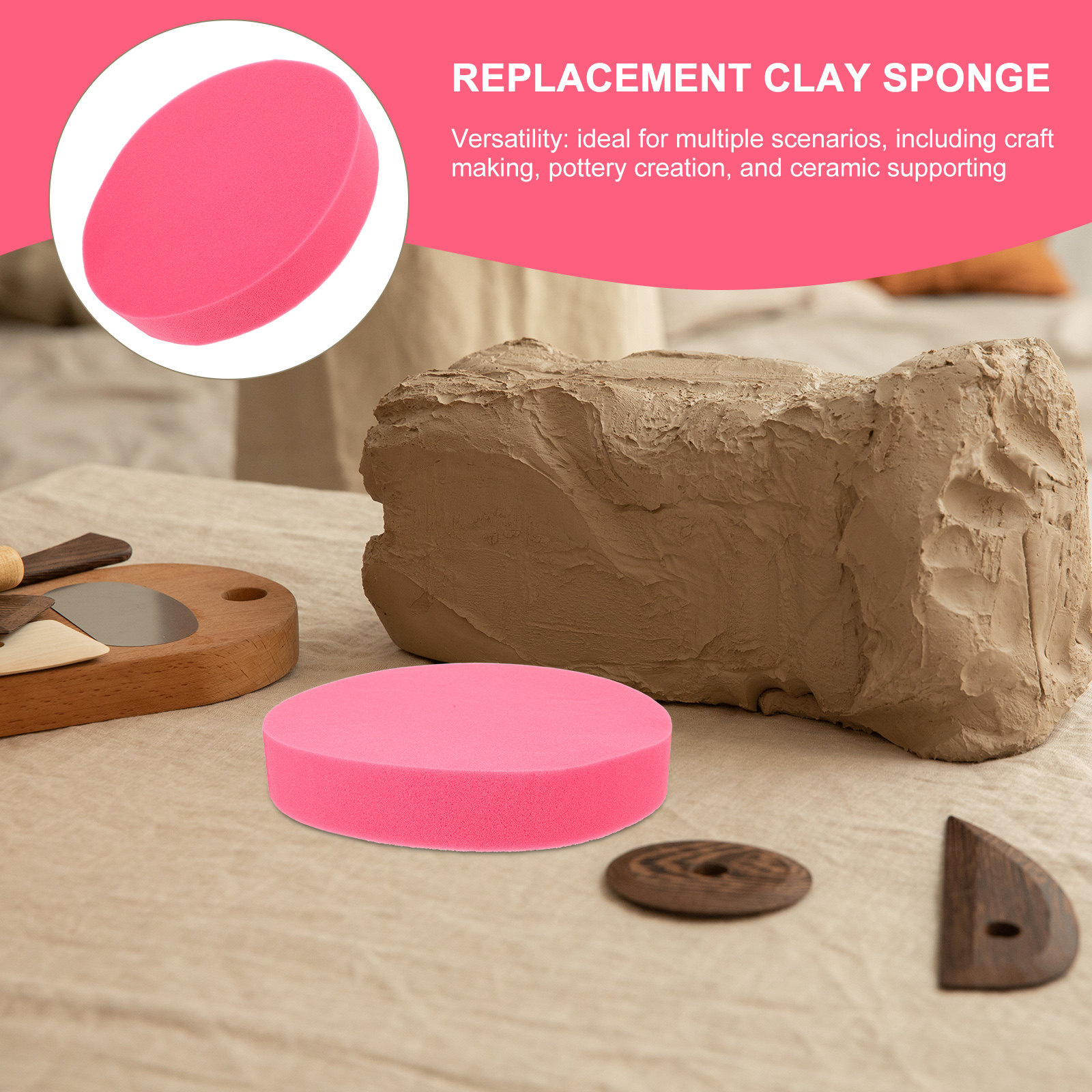 Pottery Sponge Cushion 13.56 I - Foam Clay Sculpt recension och pris