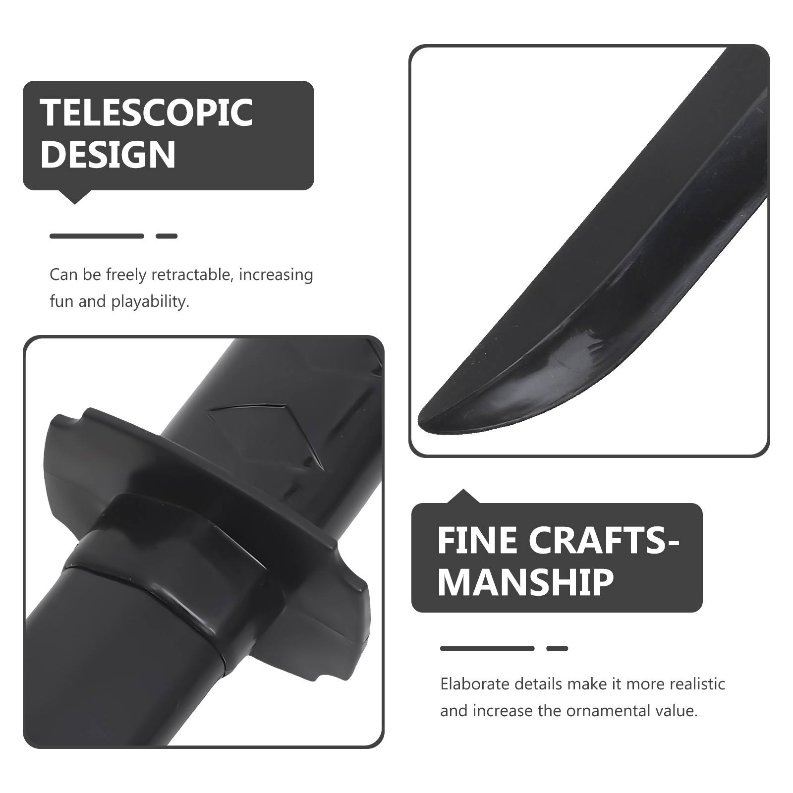 1pc Retractable Cosplay Sword  - Cosplay Prop Dagger recension och pris