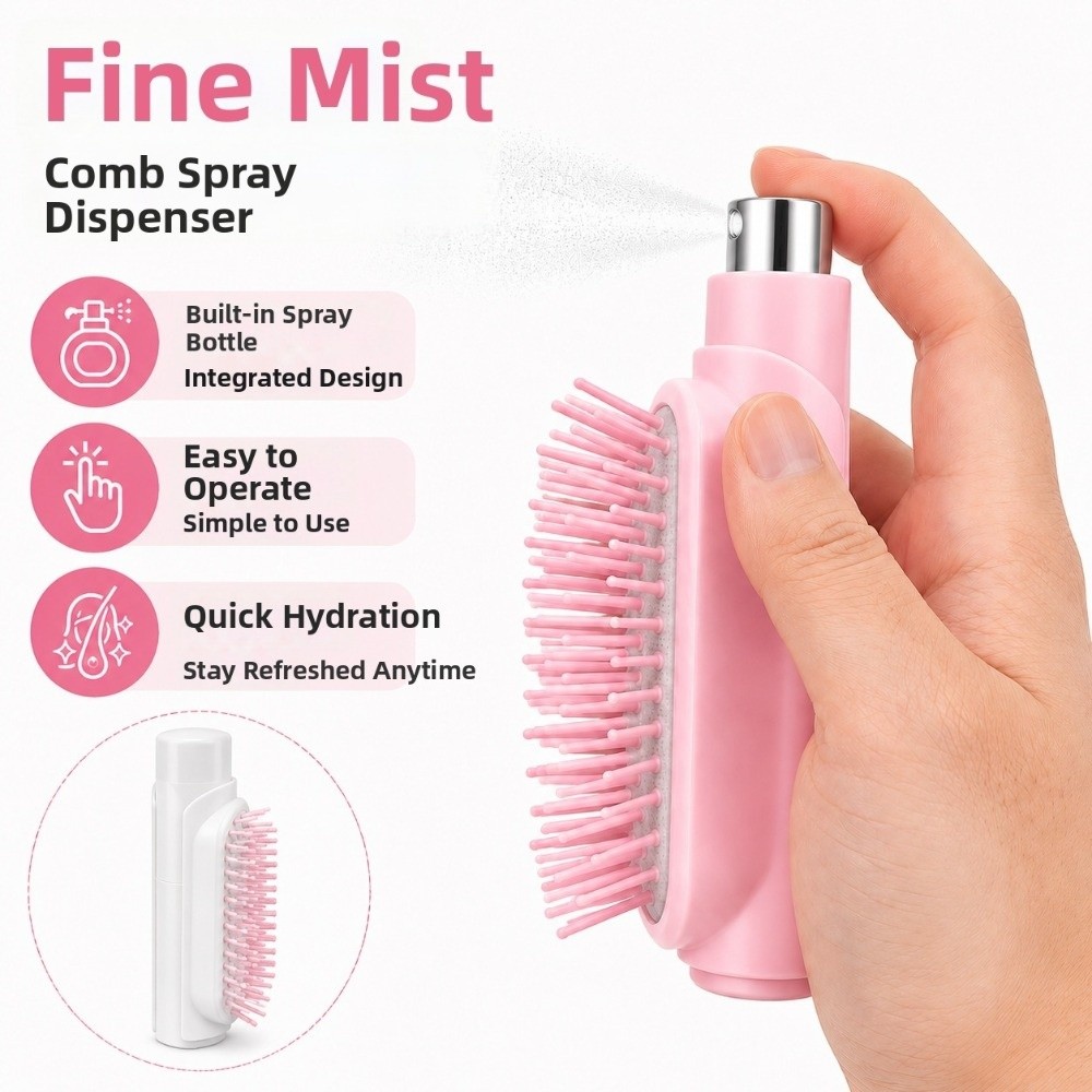 Refillable Spray Massage Comb  - Hair Spray Color recension och pris