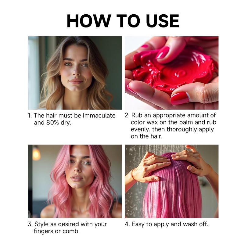 Hairs Dyed Mud Hair Colour Wax - Hair Spray Color recension och pris