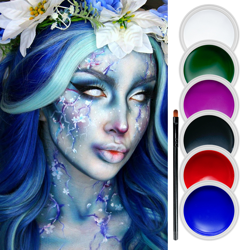 6 Colors Cream Face Body Paint - Cosplay Prop Paint recension och pris